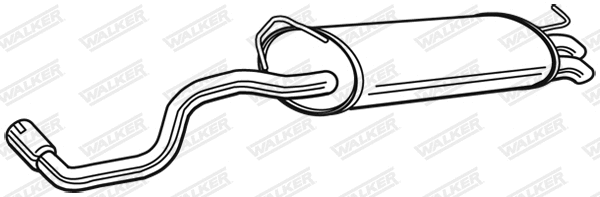 Rear Muffler (23231)