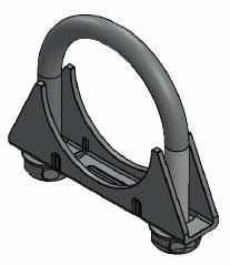 Clamping Piece, exhaust system