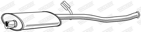 Centre Muffler (22599)