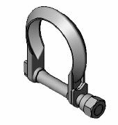 Clamping Piece, exhaust system