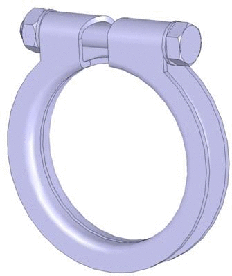 Clamping Piece, exhaust system
