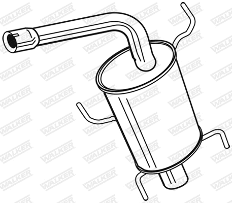 Rear Muffler (24114)