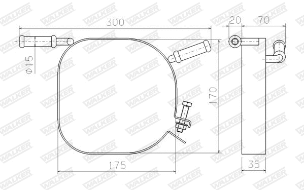 Mount, exhaust system (80595)