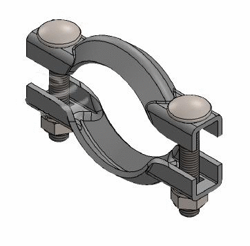 Clamping Piece, exhaust system