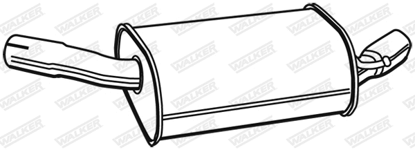 Rear Muffler (23084)