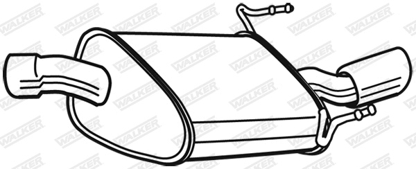 Rear Muffler (23034)