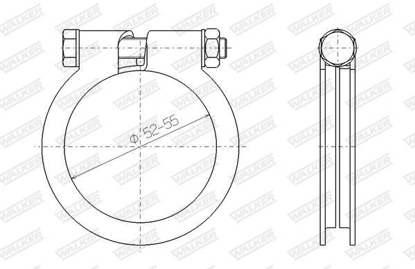 Clamping Piece, exhaust system (81813)