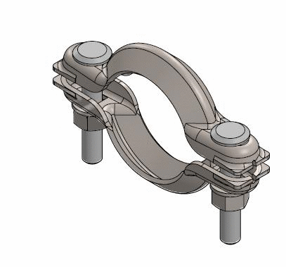 Clamping Piece, exhaust system