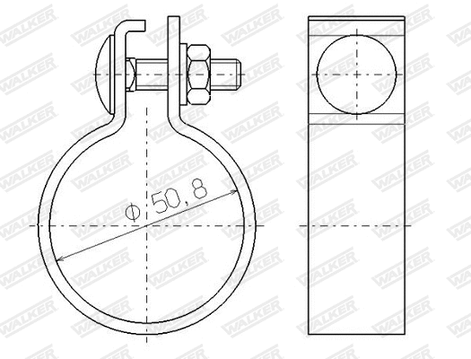 Clamping Piece, exhaust system (81920)