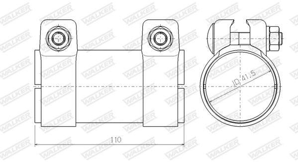Pipe Connector, exhaust system (86141)