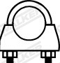 Clamping Piece, exhaust system (82397)