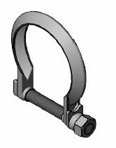 Clamping Piece, exhaust system