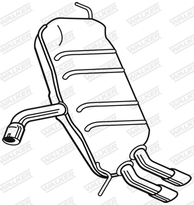 Rear Muffler (25118)
