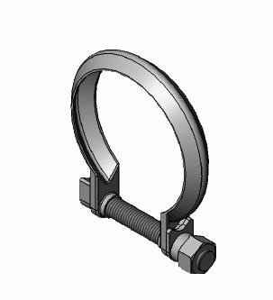 Clamping Piece, exhaust system