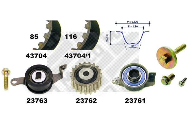 Timing Belt Kit (23704)