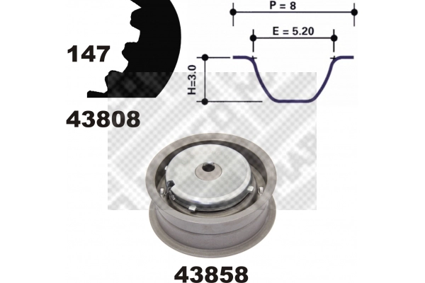 Timing Belt Kit (23826)
