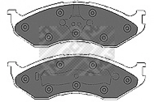 Brake Pad Set, disc brake (6692)