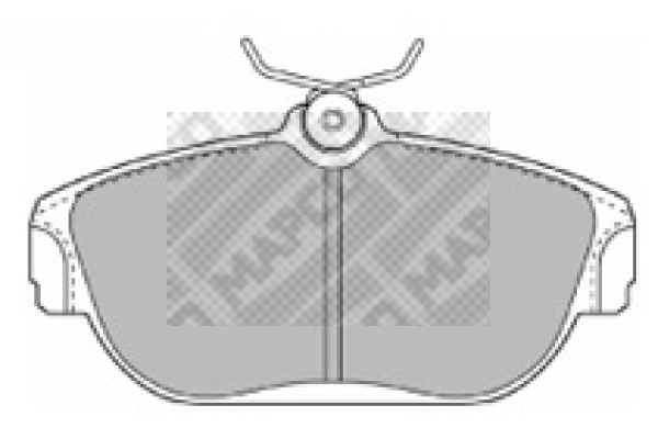 Brake Pad Set, disc brake (6366)