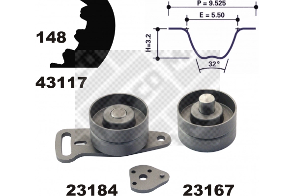 Timing Belt Kit (23117)