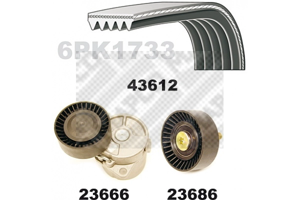 V-Ribbed Belt Set (23613)