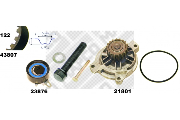 Water Pump & Timing Belt Kit (41834)