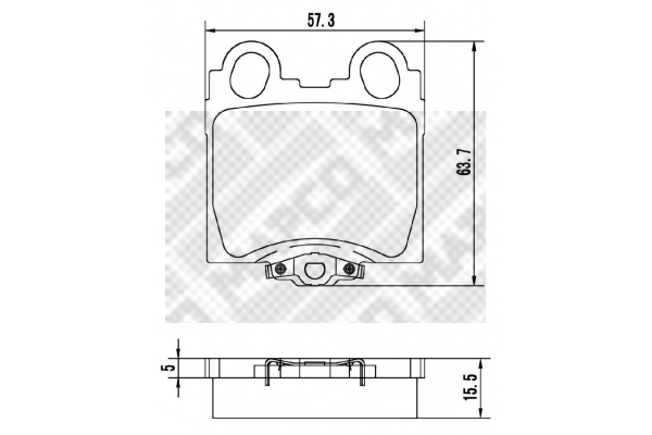 Brake Pad Set, disc brake (6873)