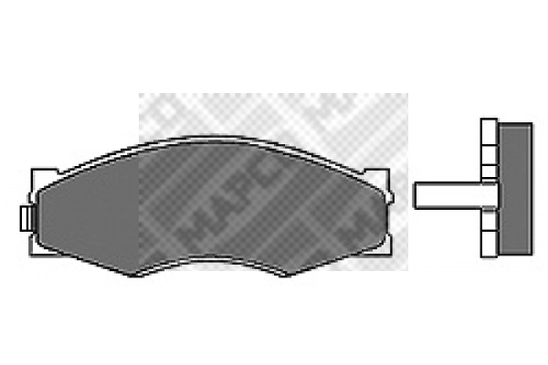 Brake Pad Set, disc brake (6655)