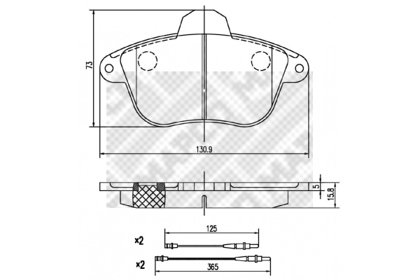 Brake Pad Set, disc brake (6902)