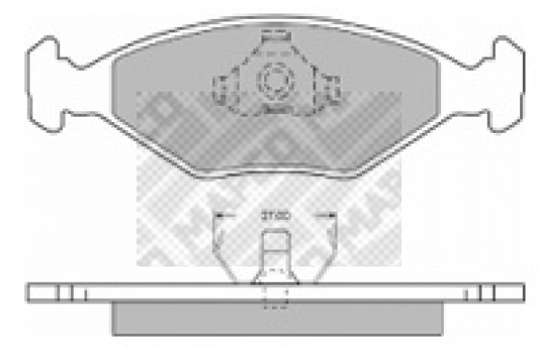 Brake Pad Set, disc brake (6415)