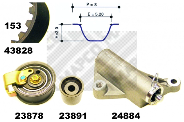 Timing Belt Kit (23833)