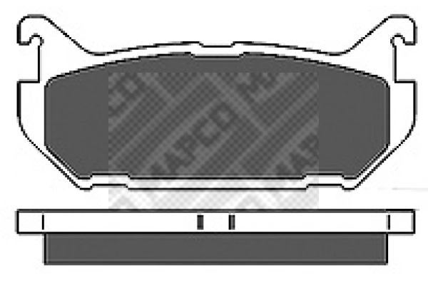 Brake Pad Set, disc brake (6656)