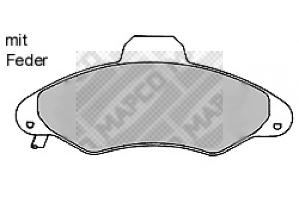 Brake Pad Set, disc brake (6388/1)