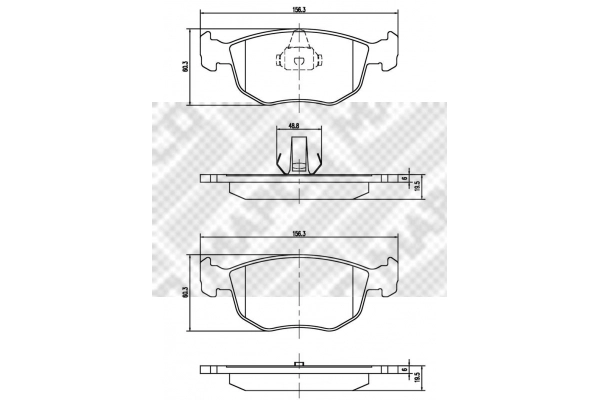 Brake Pad Set, disc brake (6506/1)