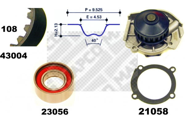 Water Pump & Timing Belt Kit (41004)