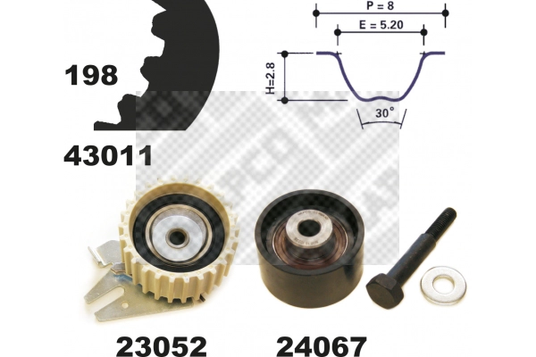 Timing Belt Kit (23011)