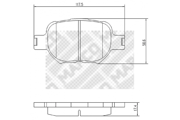 Brake Pad Set, disc brake (6767)