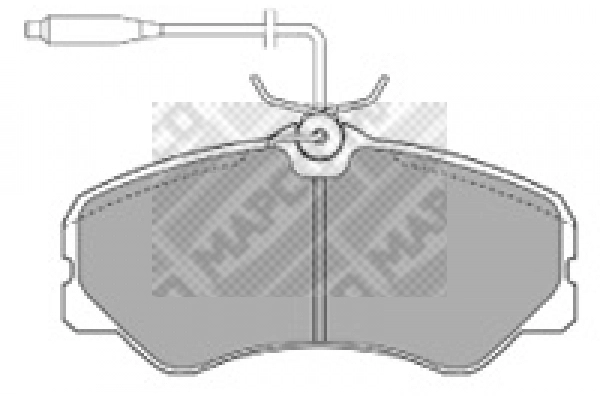 Brake Pad Set, disc brake (6385)