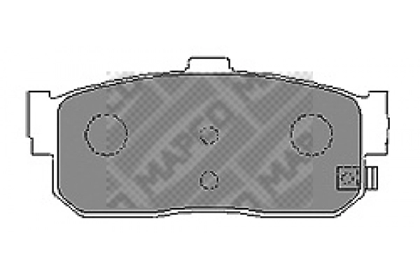 Brake Pad Set, disc brake (6261)