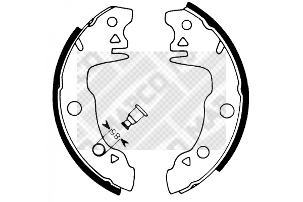 Brake Shoe Set (8118)