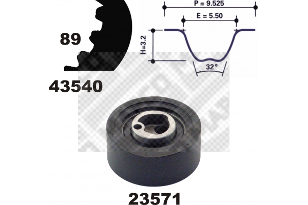 Timing Belt Kit (23540)