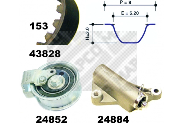 Timing Belt Kit (23908)
