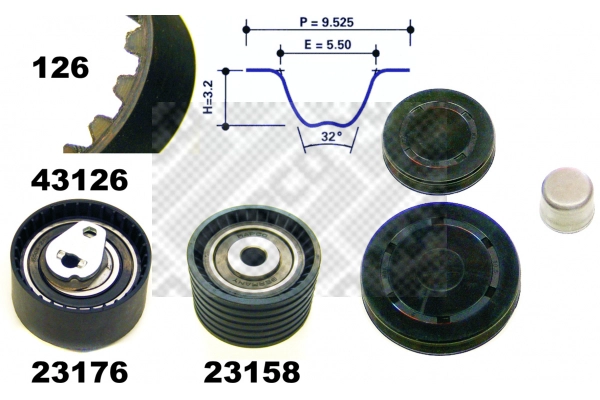 Timing Belt Kit (23126)