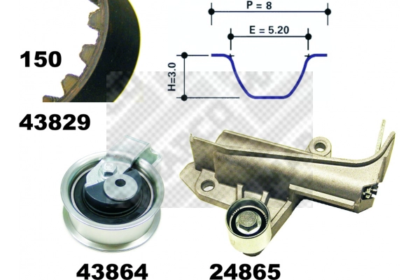 Timing Belt Kit (23902)