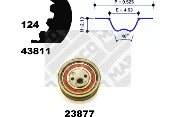 Timing Belt Kit (23825)