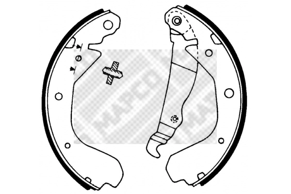 Brake Shoe Set (8809)