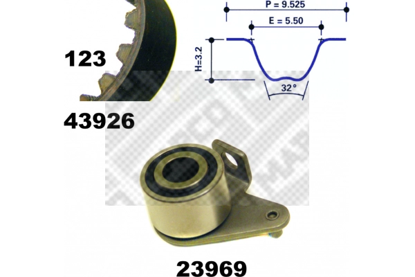 Timing Belt Kit (23926)