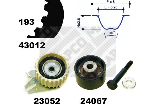 Timing Belt Kit (23012)