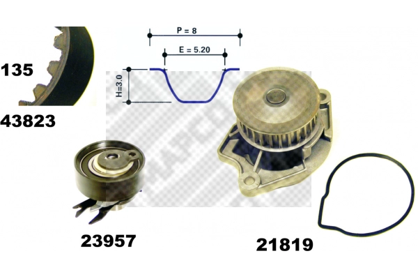 Water Pump & Timing Belt Kit (41823/1)