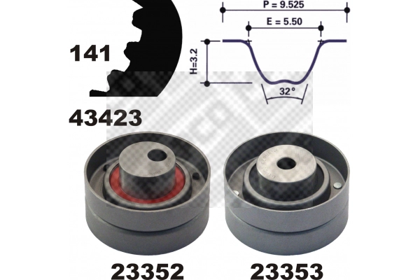 Timing Belt Kit (23423)