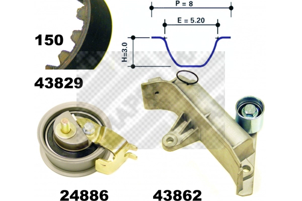 Timing Belt Kit (23830)